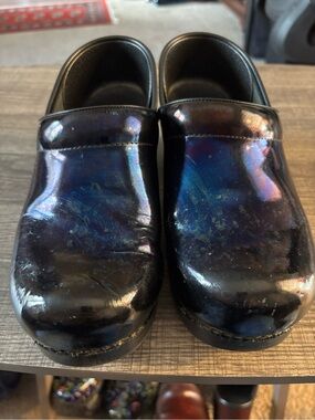 Dansko Black Clog Sole with Tread Detail